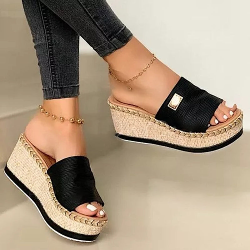 Oversized Slippers Muffin Thick-Soled Women's Sandals
