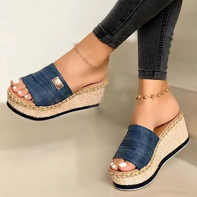 Oversized Slippers Muffin Thick-Soled Women's Sandals