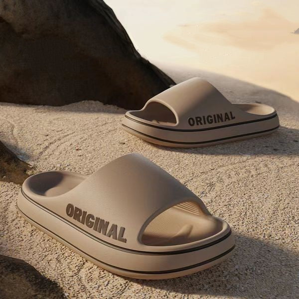Stepping on a Pile of Poop Slippers Men's Summer Simple Outdoor Indoor Wear